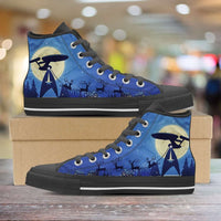 Load image into Gallery viewer, Designs by MyUtopia Shout Out:Star Trek Christmas Canvas High Top Shoes
