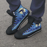 Load image into Gallery viewer, Designs by MyUtopia Shout Out:Star Trek Christmas Canvas High Top Shoes
