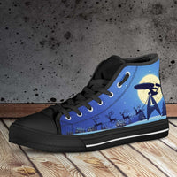 Load image into Gallery viewer, Designs by MyUtopia Shout Out:Star Trek Christmas Canvas High Top Shoes
