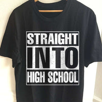 Load image into Gallery viewer, Designs by MyUtopia Shout Out:Straight Outta Pencils Adult Unisex Cotton Short Sleeve T-Shirt,S / Black,Adult Unisex T-Shirt
