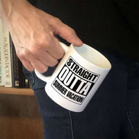 Load image into Gallery viewer, Designs by MyUtopia Shout Out:Straight Outta Summer Vacation White Coffee Mug
