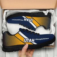 Load image into Gallery viewer, Designs by MyUtopia Shout Out:#Strength In The Team Utah Fan Running Shoes

