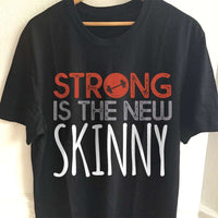 Load image into Gallery viewer, Designs by MyUtopia Shout Out:Strong Is The New Skinny Adult Unisex T-Shirt
