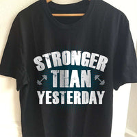 Load image into Gallery viewer, Designs by MyUtopia Shout Out:Stronger Than Yesterday Adult Unisex T-Shirt

