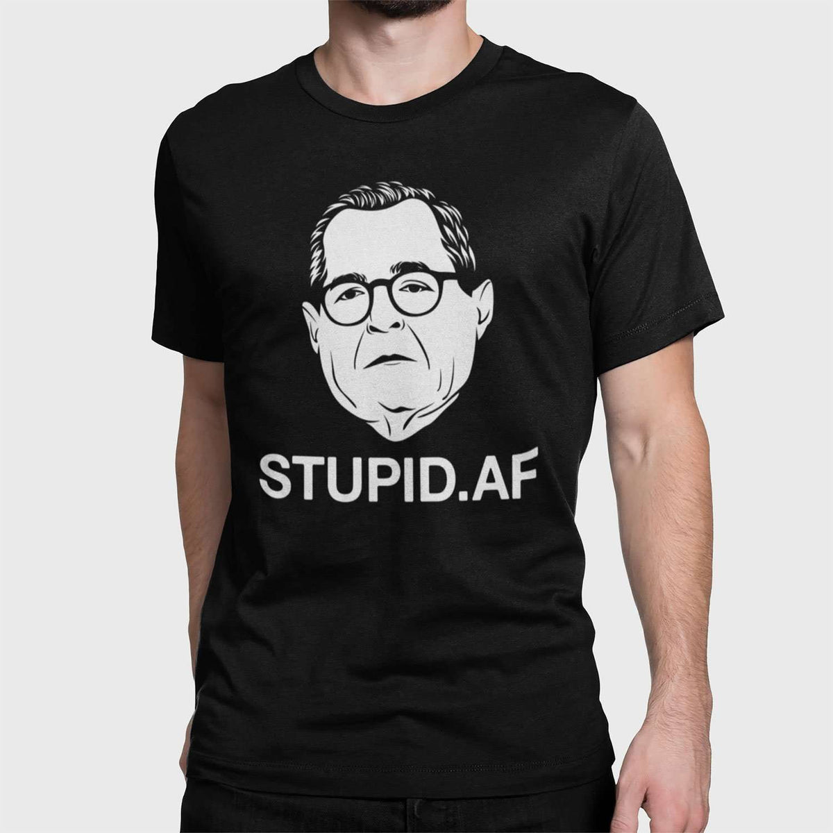 Designs by MyUtopia Shout Out:Stupid Nadler Trump Political Humor Unisex Jersey Short-Sleeve T-Shirt