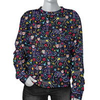 Load image into Gallery viewer, Designs by MyUtopia Shout Out:Sugar Skull Kitties Ladies Sweater
