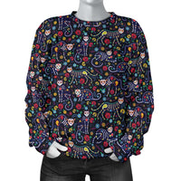 Load image into Gallery viewer, Designs by MyUtopia Shout Out:Sugar Skull Kitties Ladies Sweater
