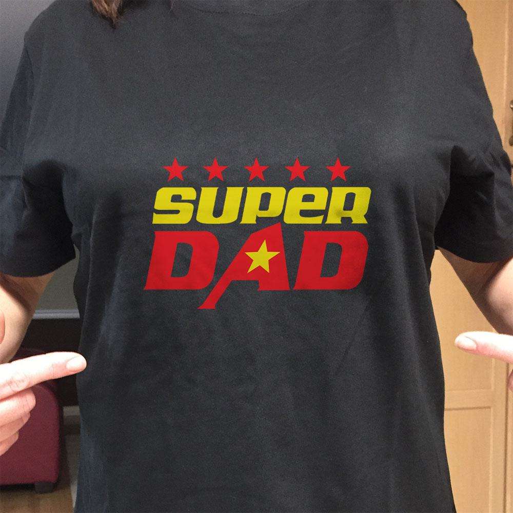 Designs by MyUtopia Shout Out:Super Dad Adult Unisex T-Shirt