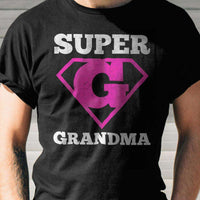Load image into Gallery viewer, Designs by MyUtopia Shout Out:Super Grandma Adult Unisex Cotton Short Sleeve T-Shirt
