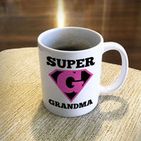 Load image into Gallery viewer, Designs by MyUtopia Shout Out:Super Grandma White Coffee Mug,11oz / White,Ceramic Coffee Mug

