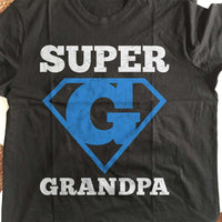 Load image into Gallery viewer, Designs by MyUtopia Shout Out:Super Grandpa Adult Unisex Cotton Short Sleeve T-Shirt
