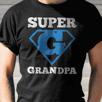 Load image into Gallery viewer, Designs by MyUtopia Shout Out:Super Grandpa Adult Unisex Cotton Short Sleeve T-Shirt
