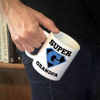 Load image into Gallery viewer, Designs by MyUtopia Shout Out:Super Grandpa White Coffee Mug
