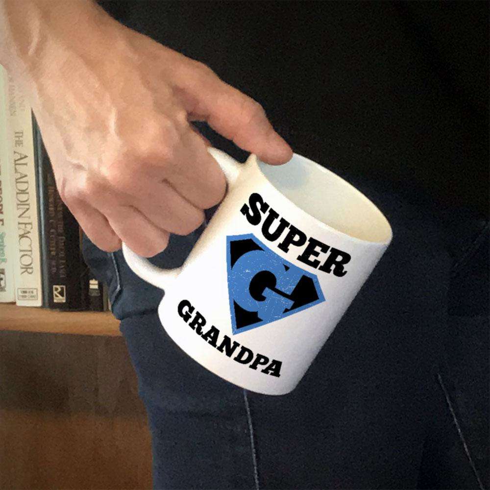 Designs by MyUtopia Shout Out:Super Grandpa White Coffee Mug