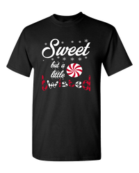 Load image into Gallery viewer, Designs by MyUtopia Shout Out:Sweet But A Little Twisted Adult Unisex T-Shirt,S / Black,Adult Unisex T-Shirt
