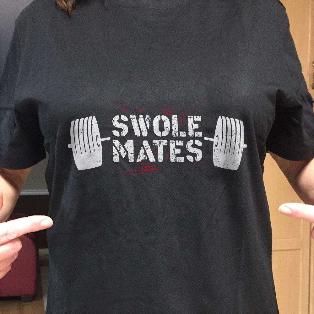 Designs by MyUtopia Shout Out:Swole Mates Adult Unisex T-Shirt