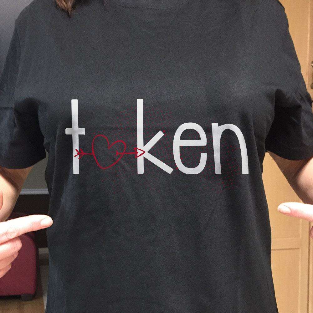 Designs by MyUtopia Shout Out:Taken Valentines Day Humor Adult Unisex T-Shirt