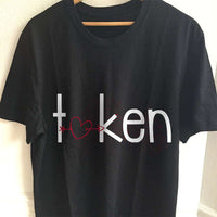 Load image into Gallery viewer, Designs by MyUtopia Shout Out:Taken Valentines Day Humor Adult Unisex T-Shirt
