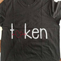 Load image into Gallery viewer, Designs by MyUtopia Shout Out:Taken Valentines Day Humor Adult Unisex T-Shirt
