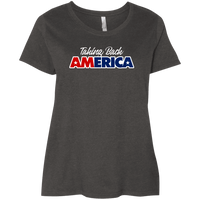 Load image into Gallery viewer, Designs by MyUtopia Shout Out:Taking Back America Ladies&#39; Plus Size Curvy T-Shirt,Vintage Smoke / Plus 1X,Ladies T-Shirts
