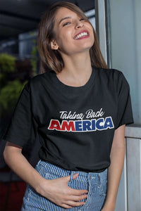 Load image into Gallery viewer, Designs by MyUtopia Shout Out:Taking Back America Unisex Jersey Short-Sleeve T-Shirt
