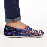 Load image into Gallery viewer, Designs by MyUtopia Shout Out:TARDIS and Rose Casual Canvas Slip on Shoes Women&#39;s Flats
