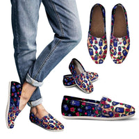 Load image into Gallery viewer, Designs by MyUtopia Shout Out:TARDIS and Rose Casual Canvas Slip on Shoes Women&#39;s Flats
