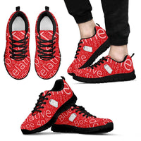 Load image into Gallery viewer, Designs by MyUtopia Shout Out:TARDIS Terms Timey Wimey Running Shoes - RED,Mens Black Sole / Mens US5 (EU38) / Red,Running Shoes
