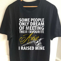 Load image into Gallery viewer, Designs by MyUtopia Shout Out:Tattoo Artist Mom Adult Unisex T-Shirt,S / Black,Adult Unisex T-Shirt
