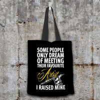 Load image into Gallery viewer, Designs by MyUtopia Shout Out:Tattoo Artist Mom Fabric Totebag Reusable Shopping Tote
