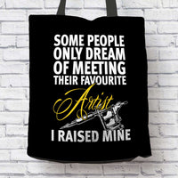 Load image into Gallery viewer, Designs by MyUtopia Shout Out:Tattoo Artist Mom Fabric Totebag Reusable Shopping Tote
