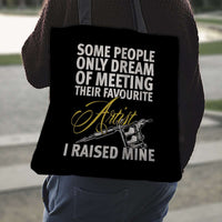 Load image into Gallery viewer, Designs by MyUtopia Shout Out:Tattoo Artist Mom Fabric Totebag Reusable Shopping Tote
