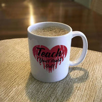 Load image into Gallery viewer, Designs by MyUtopia Shout Out:Teach Your Heart Out White Coffee Mug
