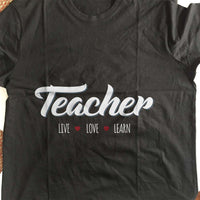 Load image into Gallery viewer, Designs by MyUtopia Shout Out:Teacher Adult Unisex Cotton Short Sleeve T-Shirt
