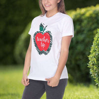 Load image into Gallery viewer, Designs by MyUtopia Shout Out:Teacher Life Adult Unisex Cotton Short Sleeve T-Shirt
