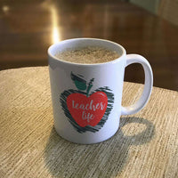 Load image into Gallery viewer, Designs by MyUtopia Shout Out:Teacher Life White Coffee Mug
