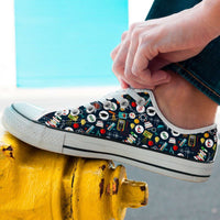 Load image into Gallery viewer, Designs by MyUtopia Shout Out:Teacher Low Cuts,Men&#39;s / Men&#39;s US8 (EU40) / Green/Multi,Lowtop Shoes
