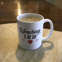 Load image into Gallery viewer, Designs by MyUtopia Shout Out:Teaching Is My Jam White Coffee Mug
