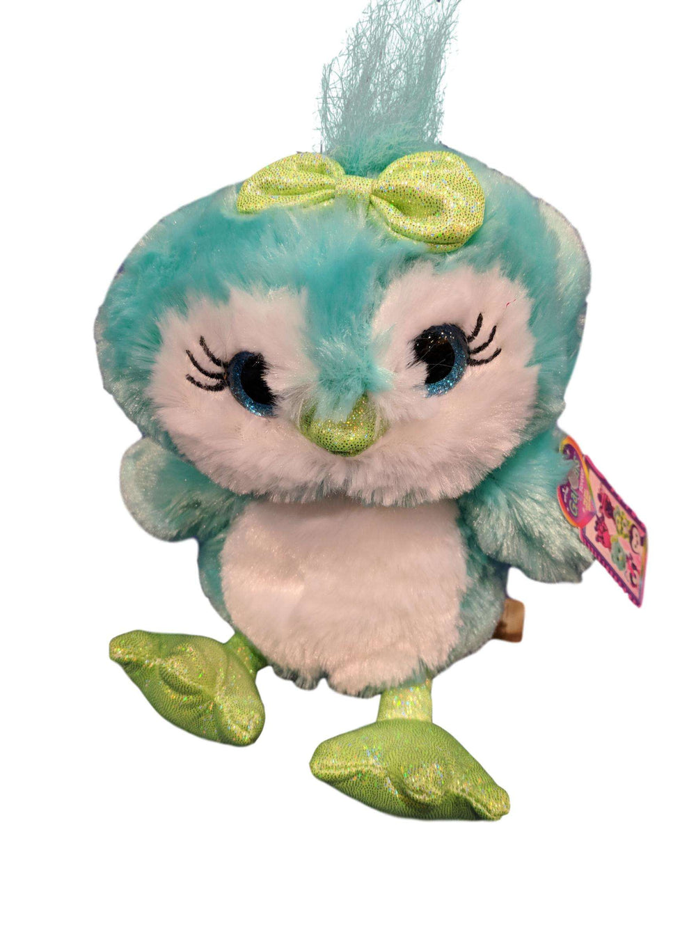 Designs by MyUtopia Shout Out:Teal Owl 7-inch Plush Stuffed Animal Toy