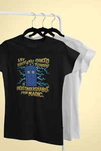 Load image into Gallery viewer, Designs by MyUtopia Shout Out:Technology Is Indistinguishable from Magic Adult Unisex T-Shirt
