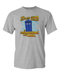 Load image into Gallery viewer, Designs by MyUtopia Shout Out:Technology Is Indistinguishable from Magic Adult Unisex T-Shirt,Athletic Heather / S,Adult Unisex T-Shirt
