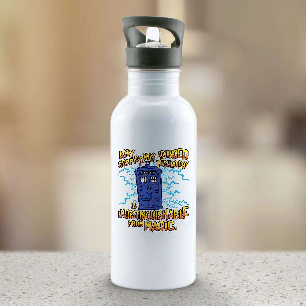 Designs by MyUtopia Shout Out:Technology Is Indistinguishable from Magic Stainless Steel Water Bottle