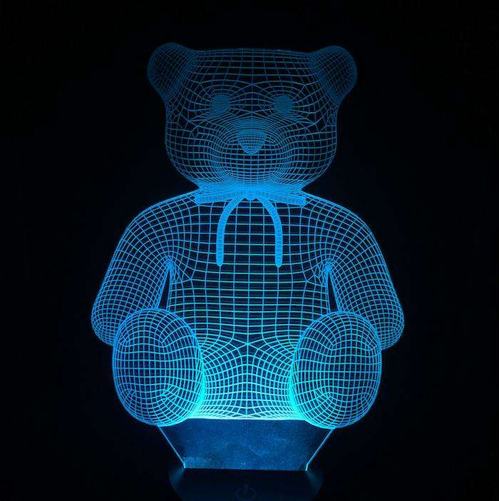 Designs by MyUtopia Shout Out:Teddy Bear USB Powered LED Night-light Lamp Glows in Multiple Colors