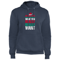 Load image into Gallery viewer, Designs by MyUtopia Shout Out:Tell Me What You Want - Core Fleece Unisex Pullover Hoodie,Navy / S,Sweatshirts
