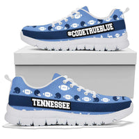 Load image into Gallery viewer, Designs by MyUtopia Shout Out:Tennessee Blue #CodeTrueBlue Football Fans Ugly Christmas Sweater style Running Shoes
