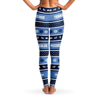 Load image into Gallery viewer, Designs by MyUtopia Shout Out:Tennessee Blue Titans Fan Ugly Christmas Sweater Style Leggings
