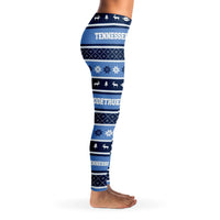 Load image into Gallery viewer, Designs by MyUtopia Shout Out:Tennessee Blue Titans Fan Ugly Christmas Sweater Style Leggings
