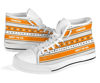 Load image into Gallery viewer, Designs by MyUtopia Shout Out:Tennessee Orange #RockyTopVol Ugly Christmas Style Hi-Top Sneakers
