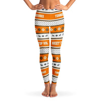 Load image into Gallery viewer, Designs by MyUtopia Shout Out:Tennessee Rocky Top Vol Ugly Christmas Style Womens Legging Pants,XS / Orange,Leggings - AOP
