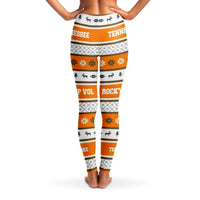 Load image into Gallery viewer, Designs by MyUtopia Shout Out:Tennessee Rocky Top Vol Ugly Christmas Style Womens Legging Pants
